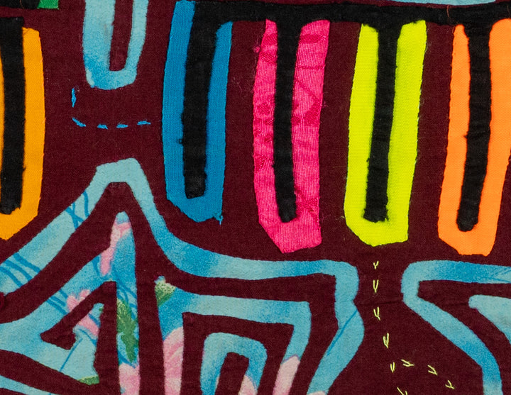 Burgundy And Blue Bird Of A Feather Mola