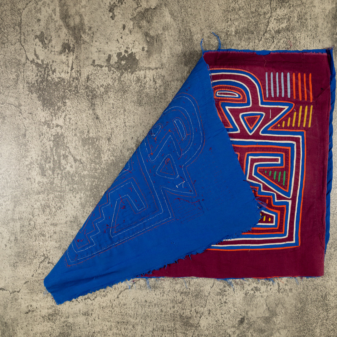Vintage Burgundy Blue And White Whiskey Still Mola