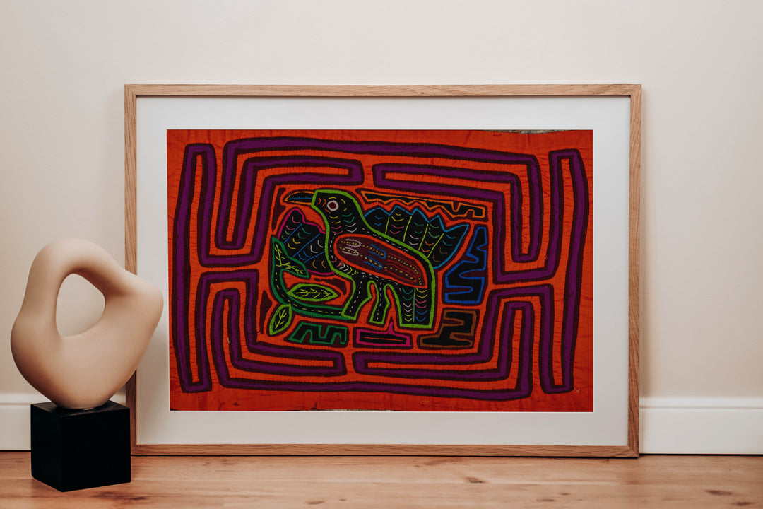 Orange And Purple Birdcage Mola