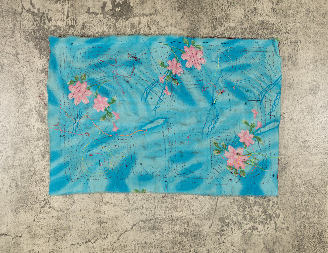 Burgundy And Blue Bird Of A Feather Mola