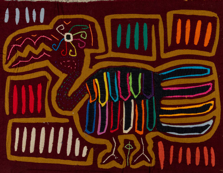 Burgundy And Brown Nutcracker Toucan Bird Mola
