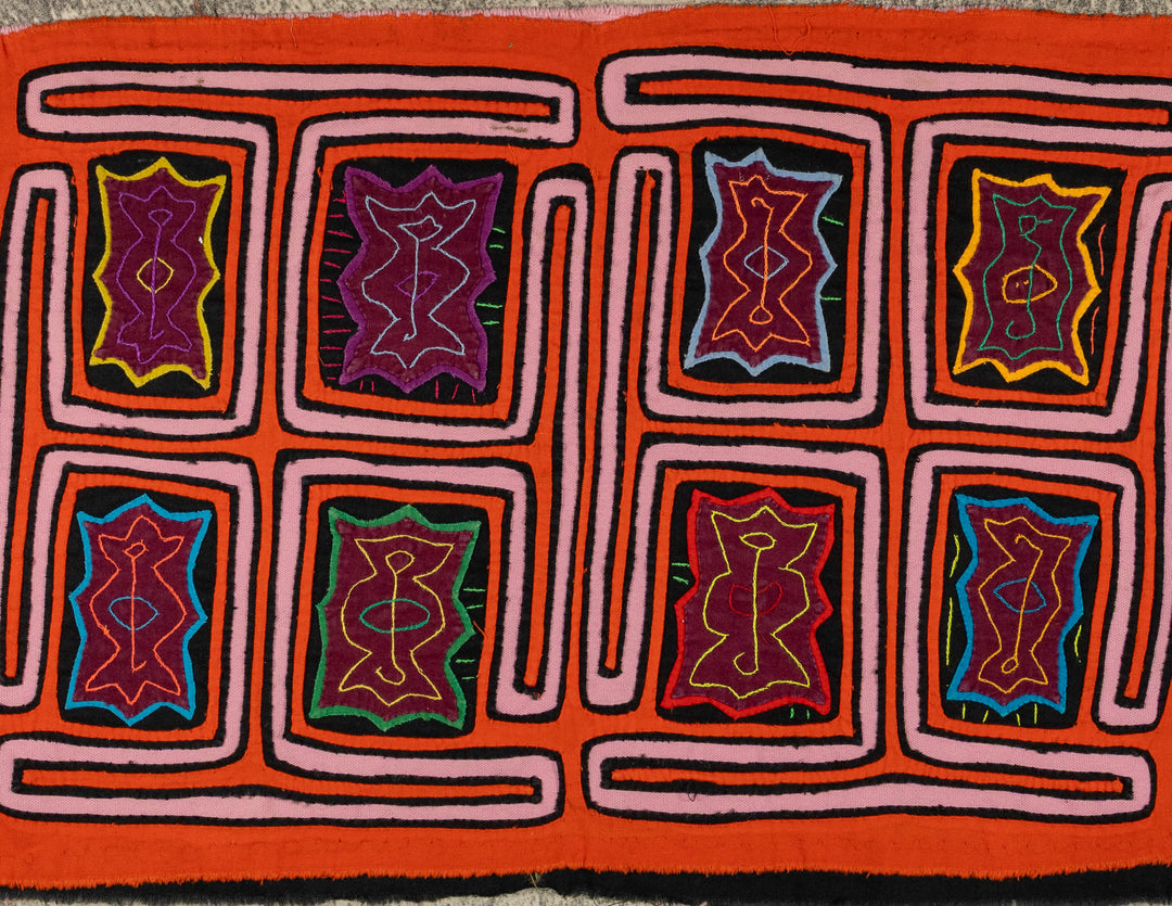 Orange And Light Pink Classic Design Mola