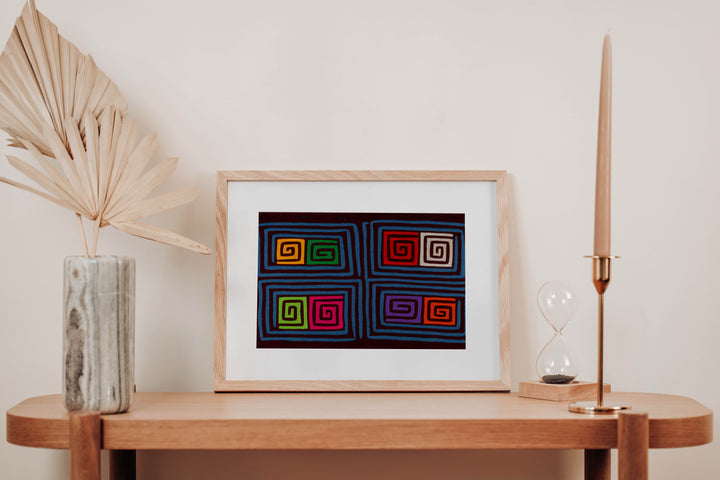 Maroon And Blue Classic Design Mola