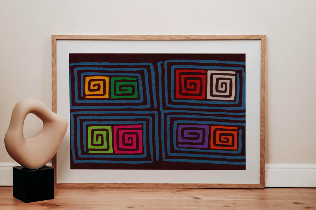 Maroon And Blue Classic Design Mola