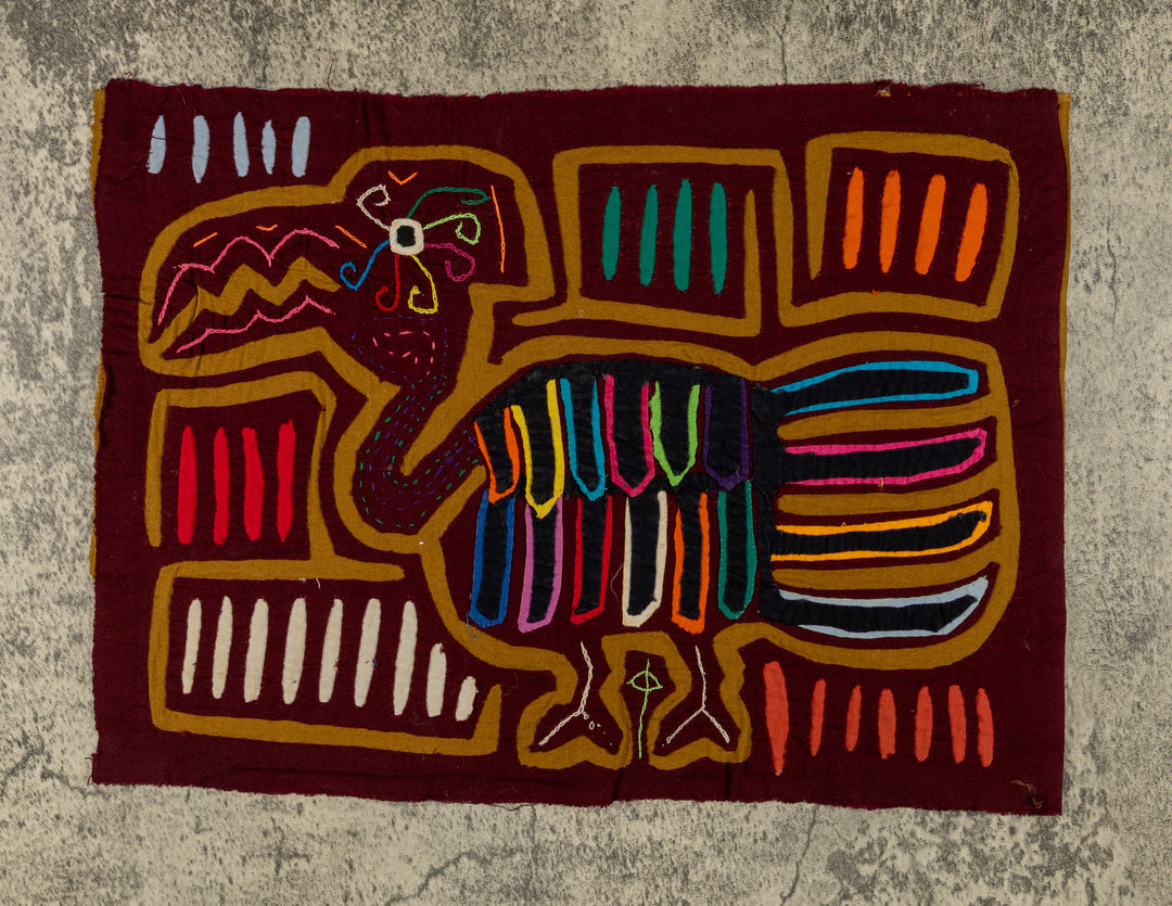 Burgundy And Brown Nutcracker Toucan Bird Mola