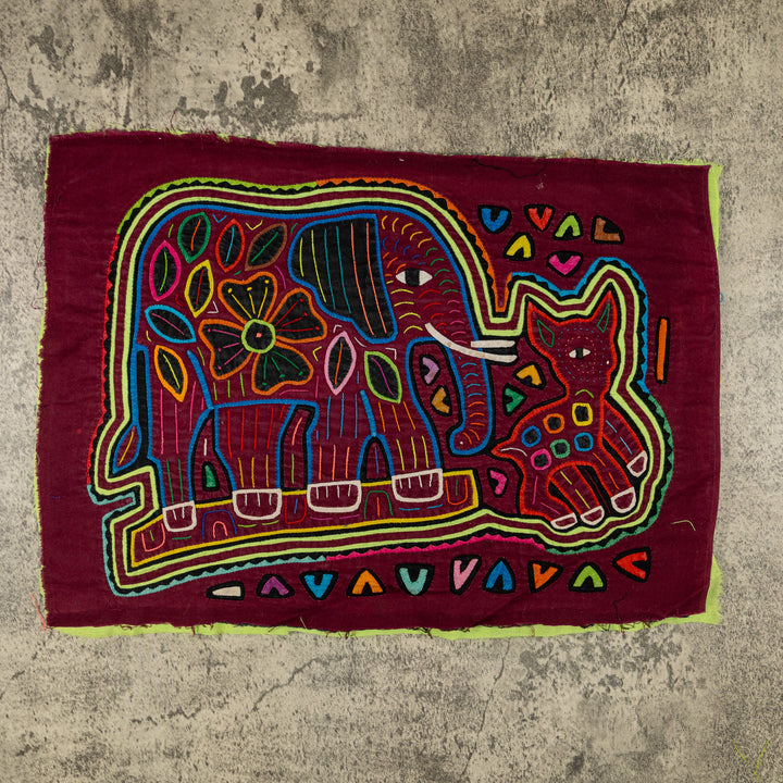 Elephant And Lamb Mola