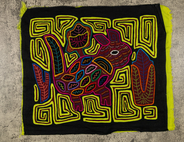 Chartreuse And Maroon Jungle Critter Mola