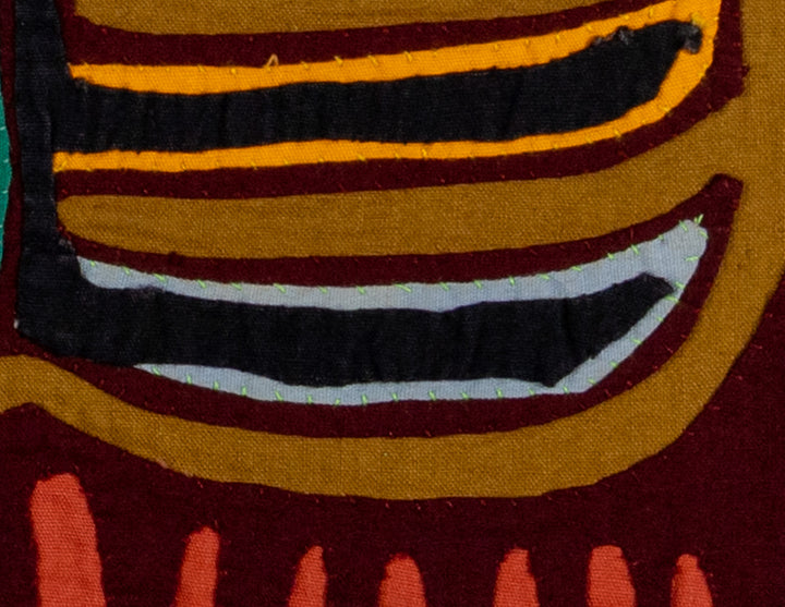Burgundy And Brown Nutcracker Toucan Bird Mola