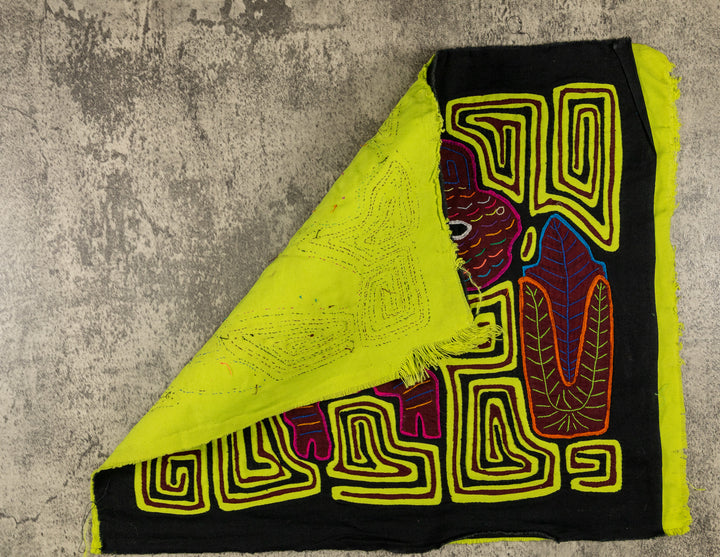 Chartreuse And Maroon Jungle Critter Mola