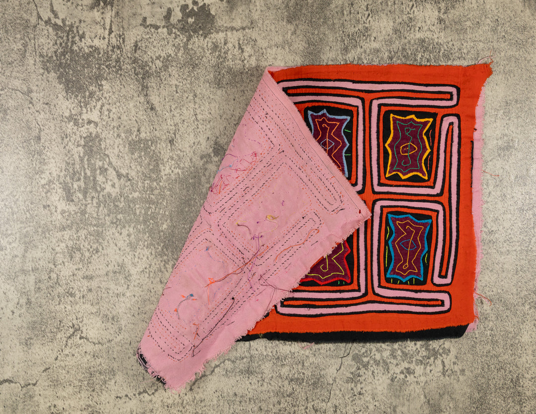 Orange And Light Pink Classic Design Mola