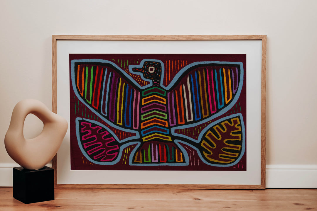 Maroon And Blue Thunderbird Mola