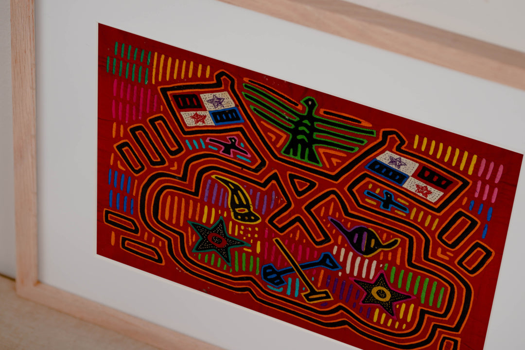 Panama Flag Patriotic Museum Quality Mola