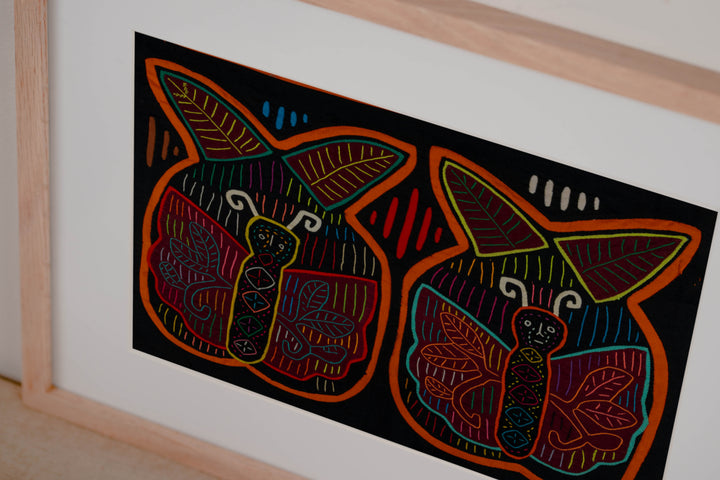 Black And Orange Butterfly Mola