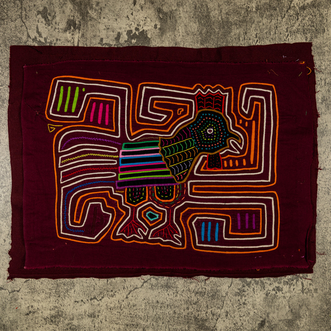 Burgundy Cock-Adoodle-Doo Rooster Mola