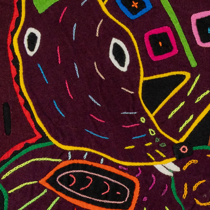 Maroon And Pink Twisted Neck Goose Bird Mola