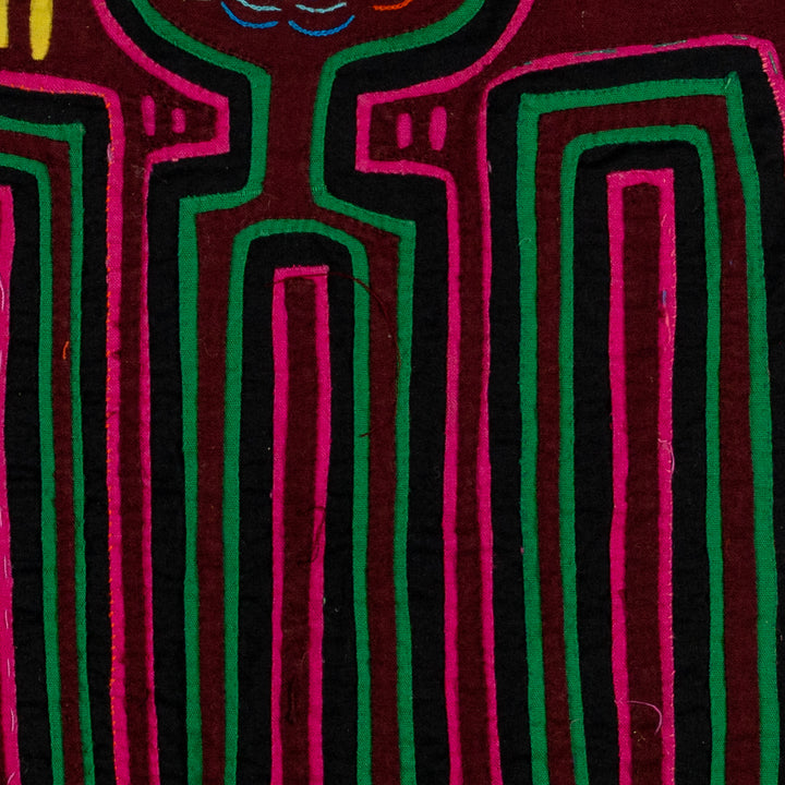 Pink And Green Bird Optical Illusion Mola