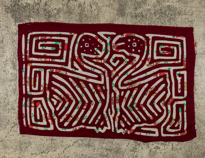 Burgundy And White Happy Swan Mola
