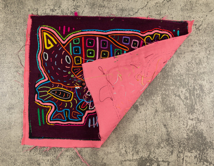 Maroon And Pink Twisted Neck Goose Bird Mola