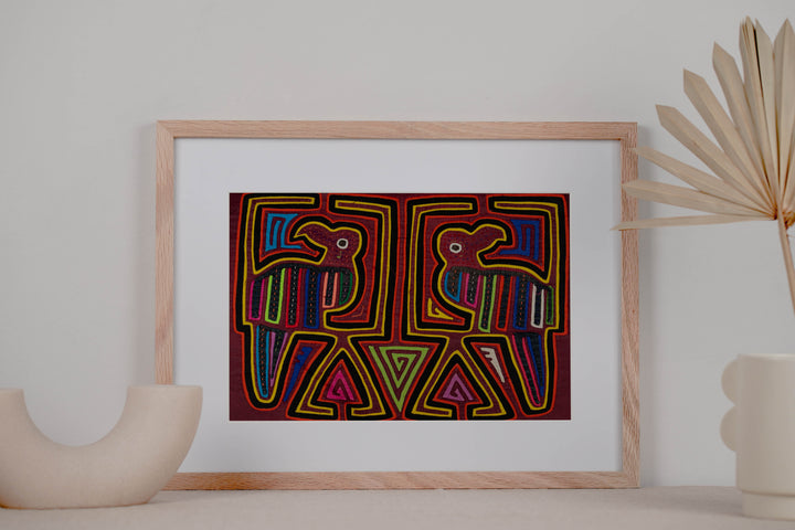 Black Yellow And Maroon Estranged Couple Mola