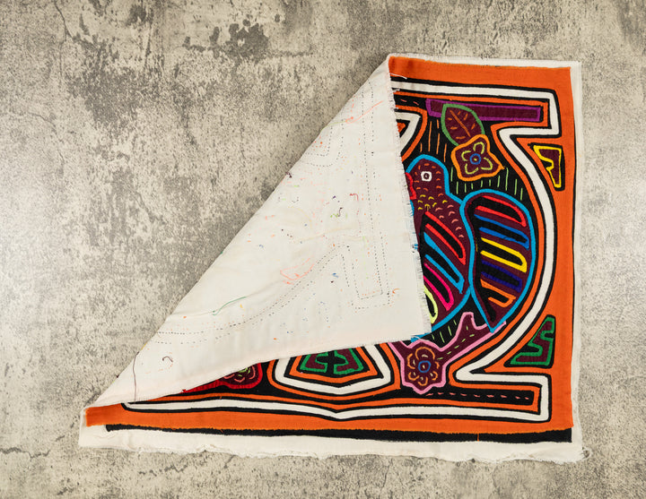 Orange And White Birdcage Mola