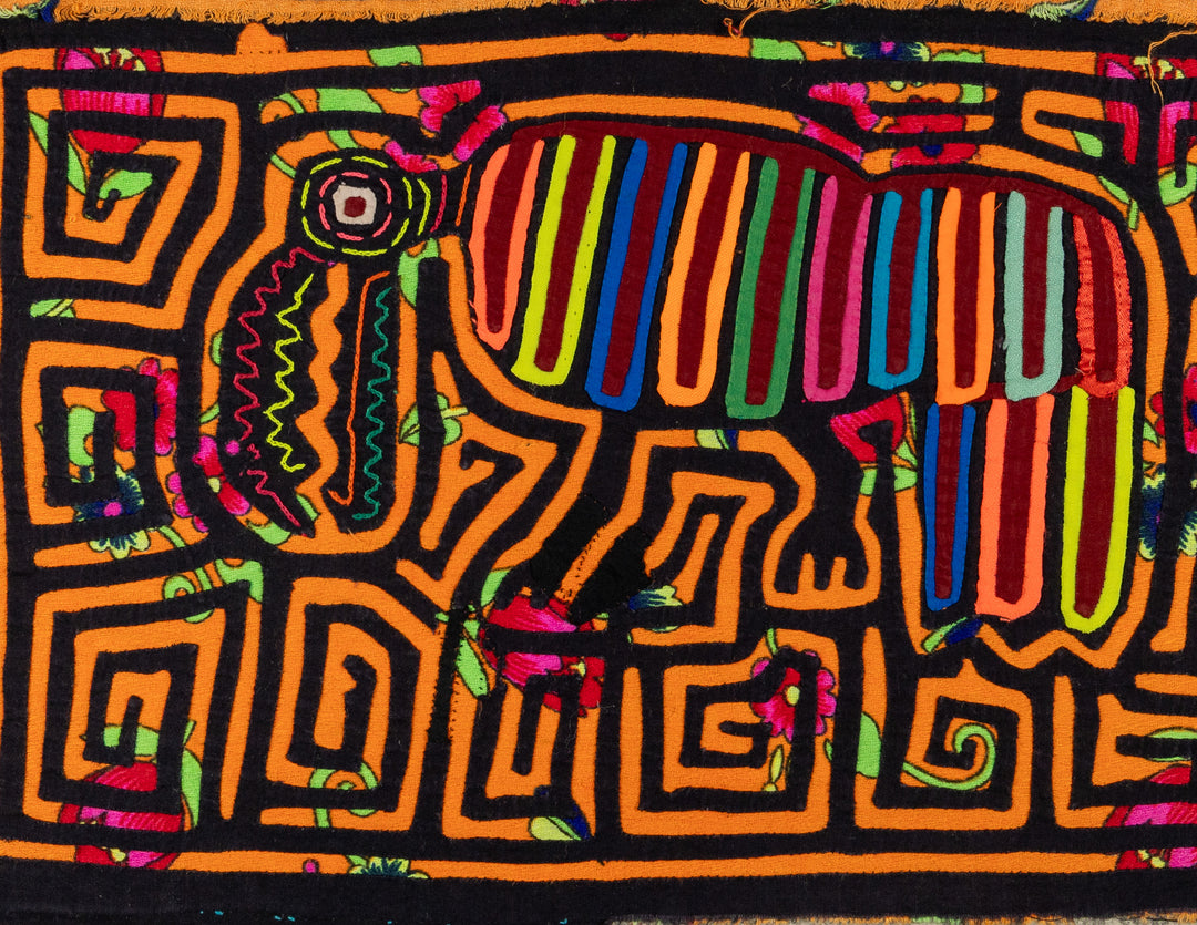 Orange And Black Nutcracker Jungle Critter Mola