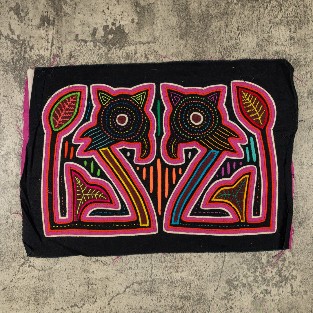 Black And Pink Jungle Critters Mola