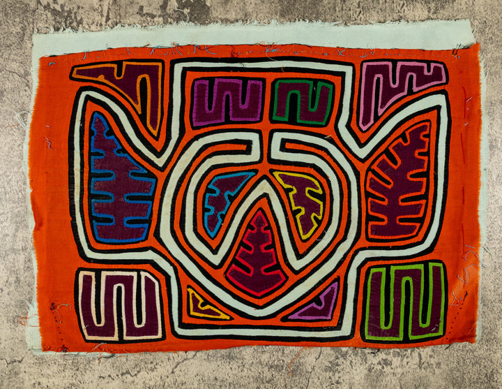 Orange And White Optical Illusion Mola