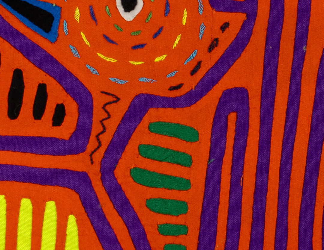 Orange And Purple Optical Illusion Mola