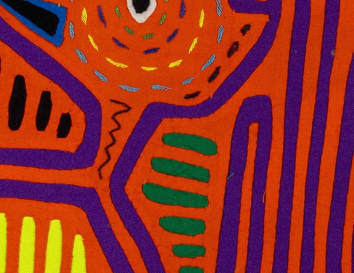 Orange And Purple Optical Illusion Mola