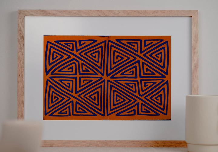 Orange And Blue Classic Design Mola
