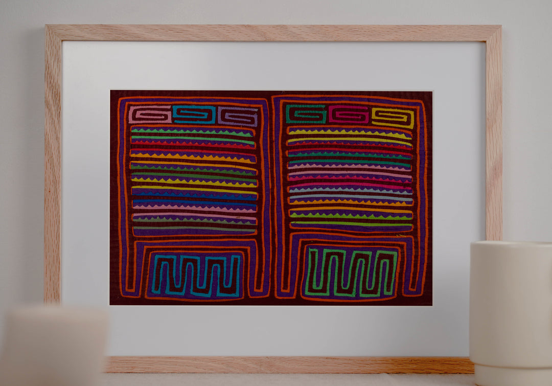 Rainbow Of Color Washboard Mola