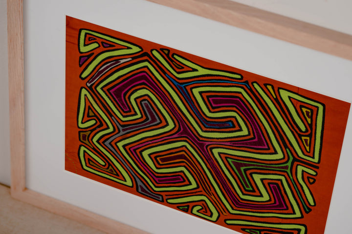 Orange And Chartreuse Classic Design Mola