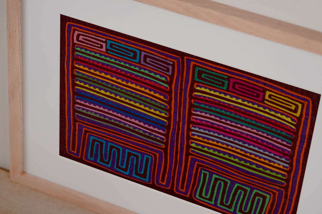 Rainbow Of Color Washboard Mola