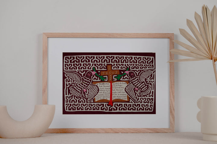 Burgundy And White Christian Bible Verse Mola