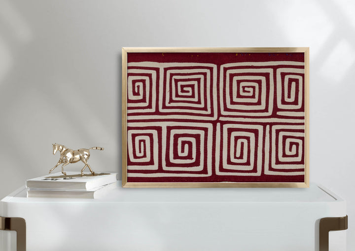 Burgundy And White Classic Design Mola