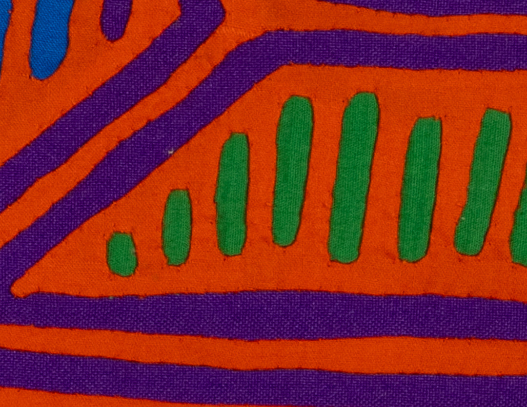 Orange And Purple Optical Illusion Mola