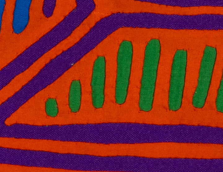 Orange And Purple Optical Illusion Mola