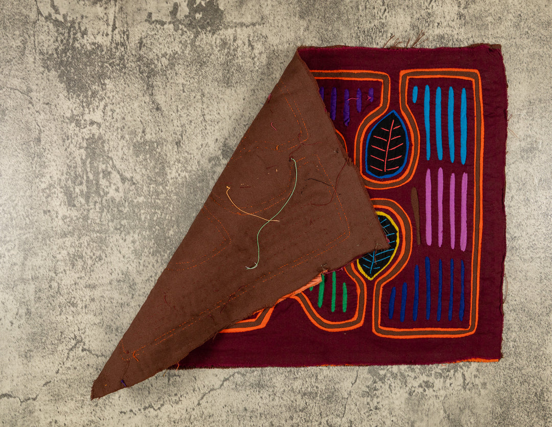 Orange And Burgundy Birdcage Mola
