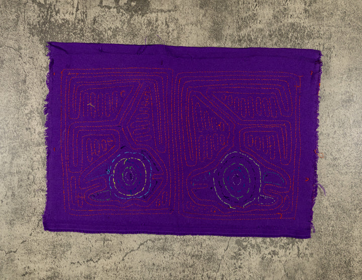 Orange And Purple Optical Illusion Mola