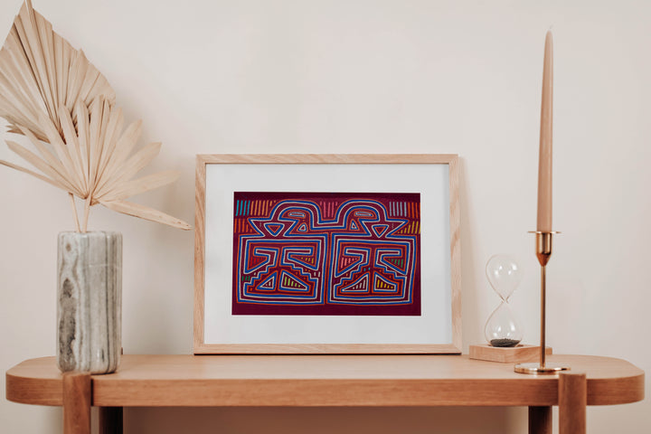 Vintage Burgundy Blue And White Whiskey Still Mola