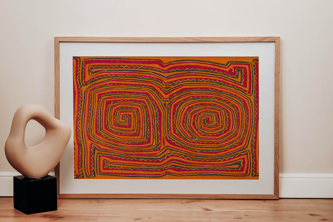 Classic Design Orange Museum Quality Mola