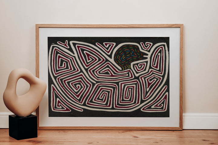 Black White And Maroon Duck Mola