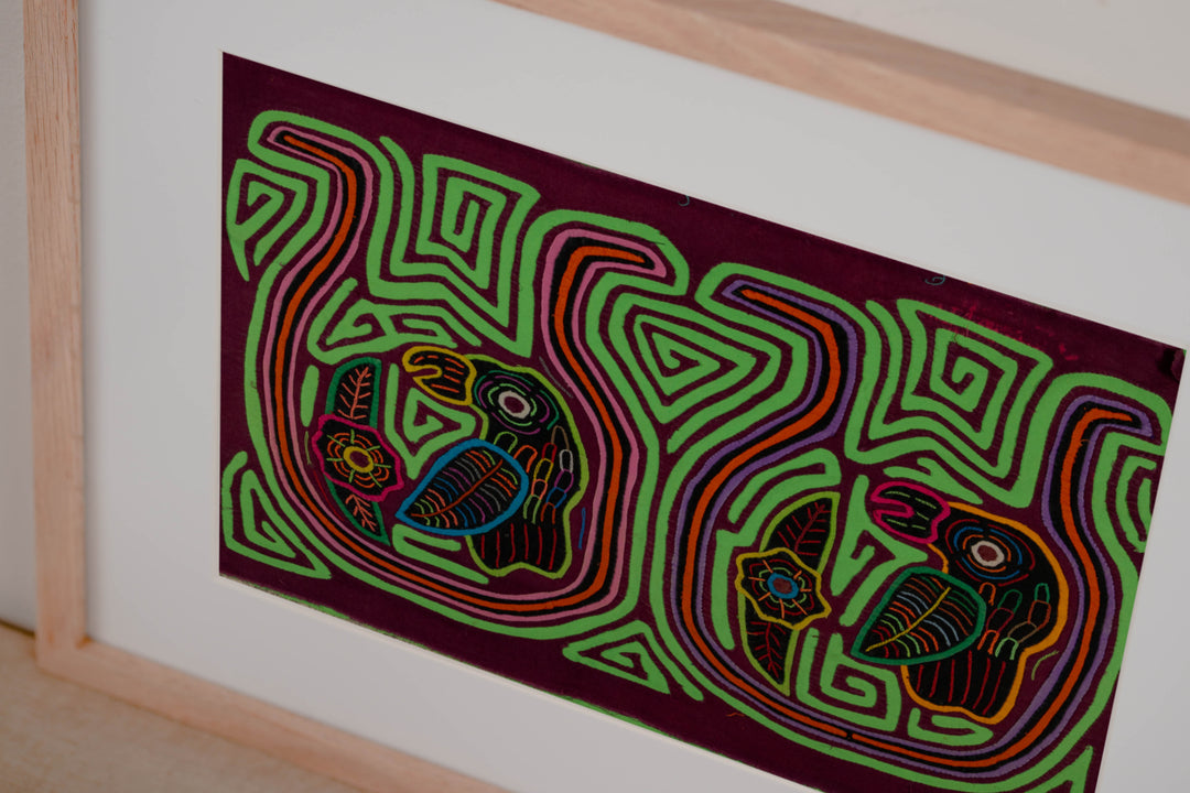 Burgundy And Green Parrot Bird In Vase Mola