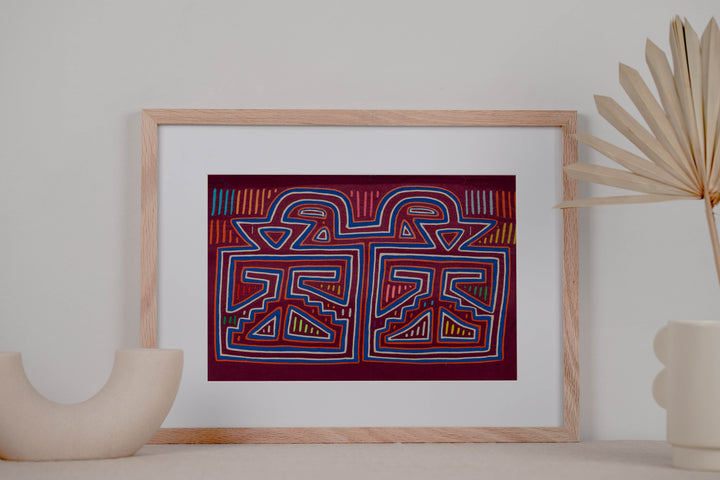 Vintage Burgundy Blue And White Whiskey Still Mola