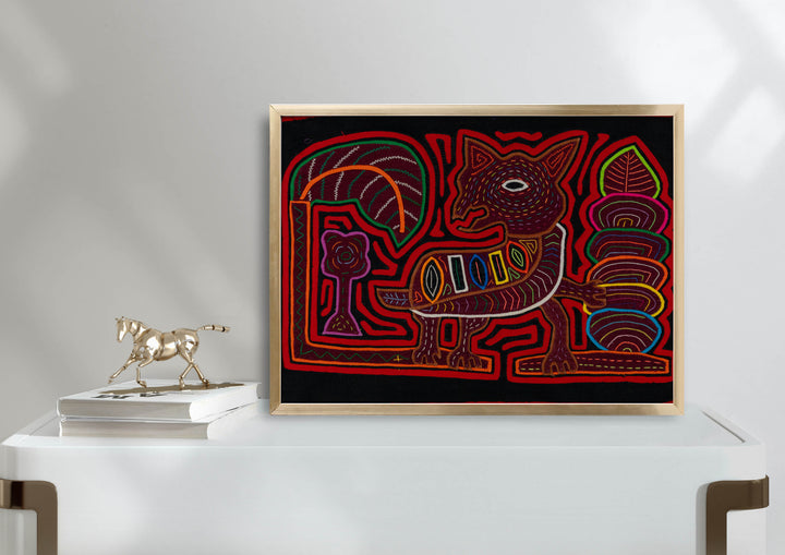 Red And Black Foxy Fox Of The Jungle Mola