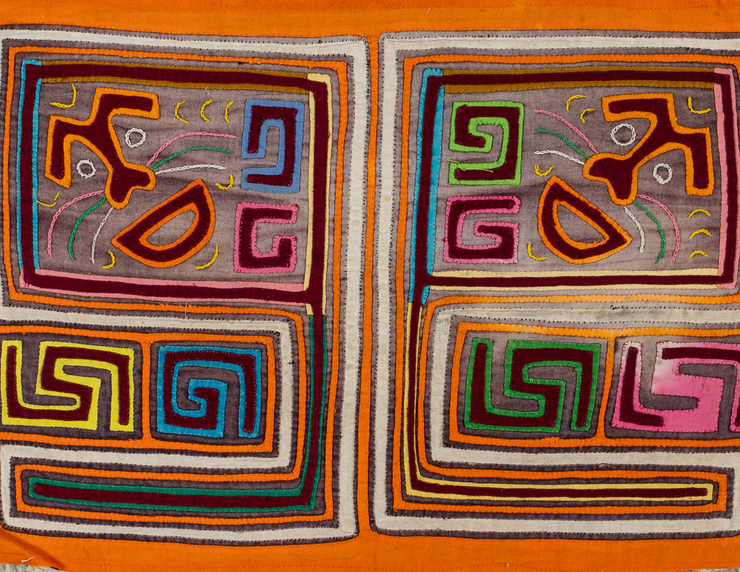 Vintage Orange Kite Mola