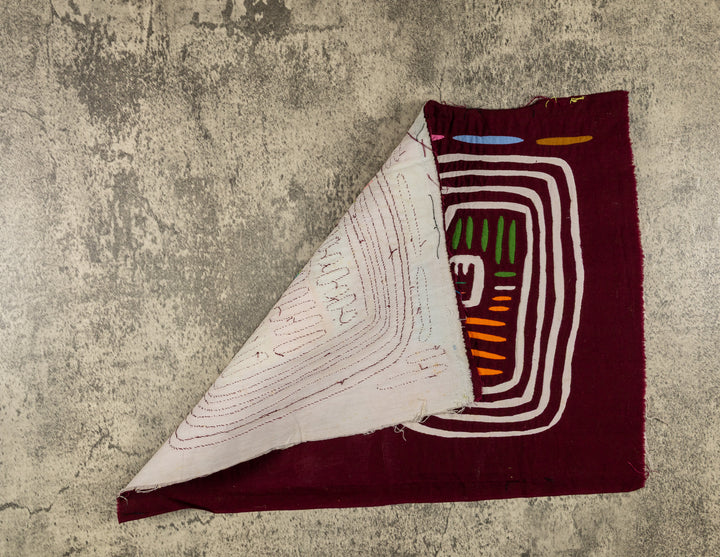 Burgundy And White Bad Hair Day Mola