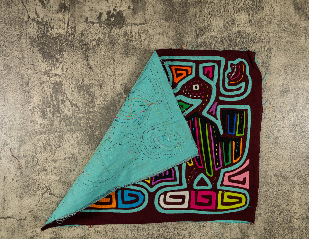 Burgundy And Turquoise Waterbird Mola