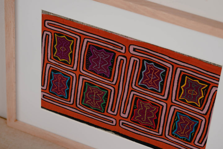 Orange And Light Pink Classic Design Mola