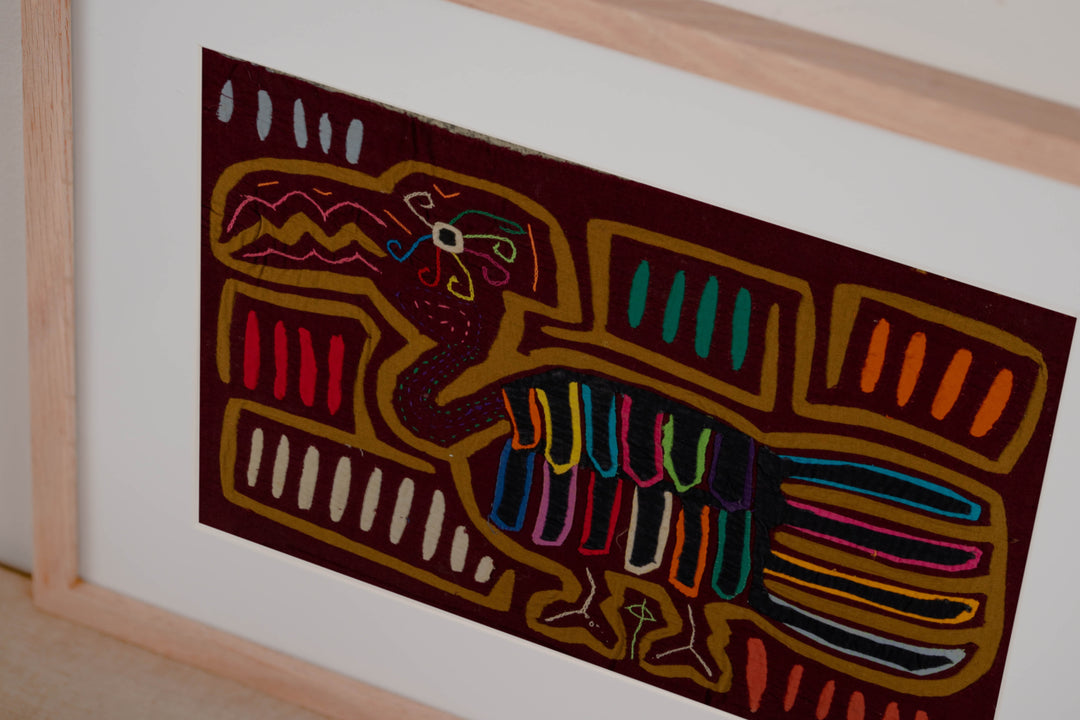 Burgundy And Brown Nutcracker Toucan Bird Mola